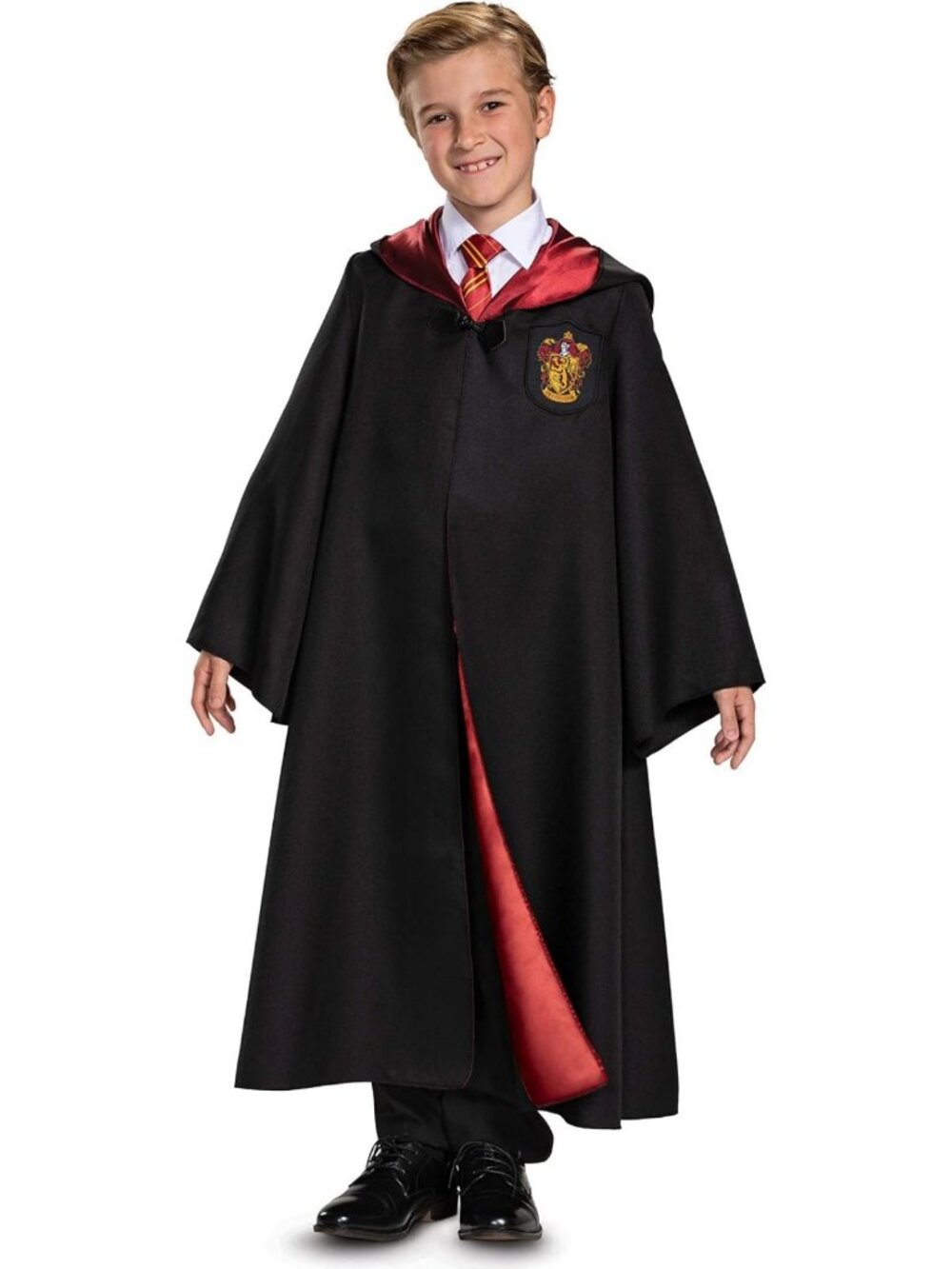 Deluxe Kids Hogwarts Robe Costume, Wizarding World Dress Up Accessory, Magic